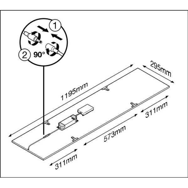 PANEL COMFORT 1200 PS 33W 830 PS image 23