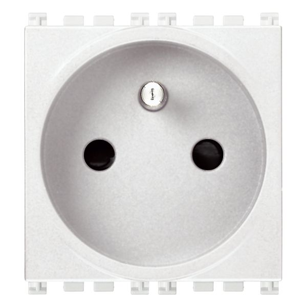 2P+E 16A French SICURY outlet white image 1