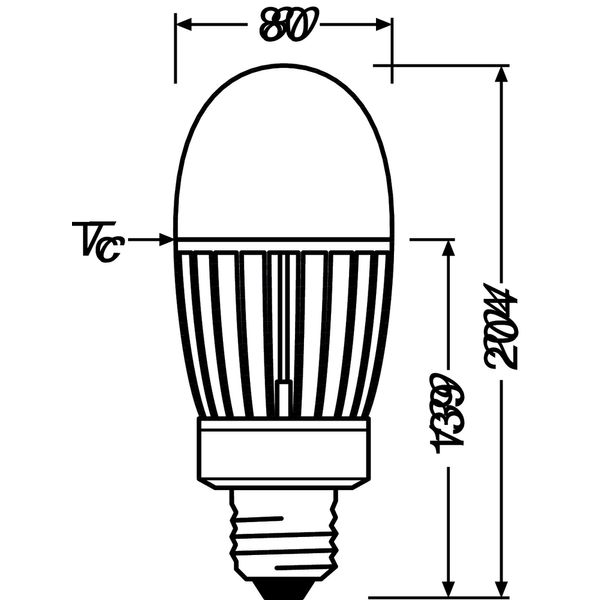 HQL LED PRO 6000 lm 41 W/4000 K E40 image 4