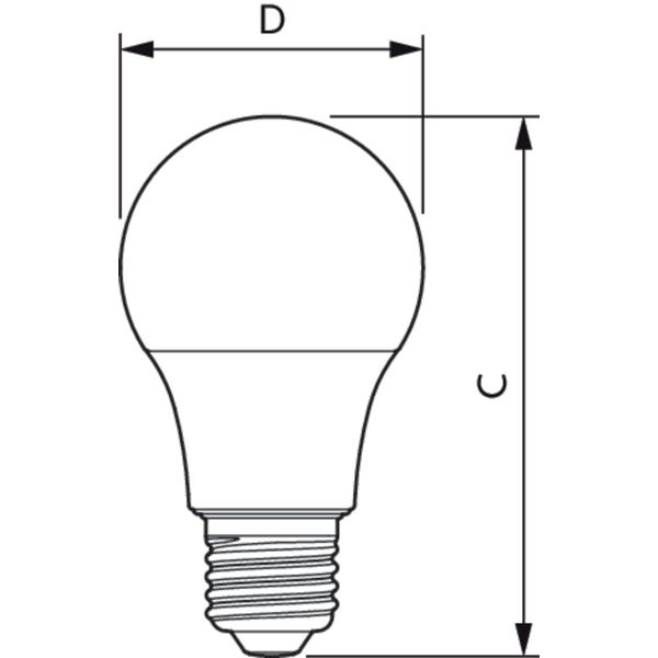 PILA LED 40W A60 E27 WW FR ND 1CT/6 image 2