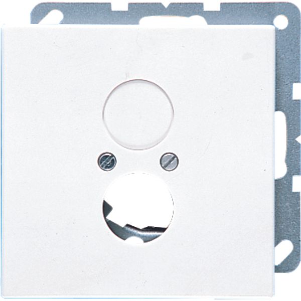 Centre plate for 2 loudspeaker sockets LS962WW image 3