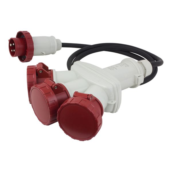 3-WAY ADAPTOR 3P+E 16A IP66 W/CABLE image 2