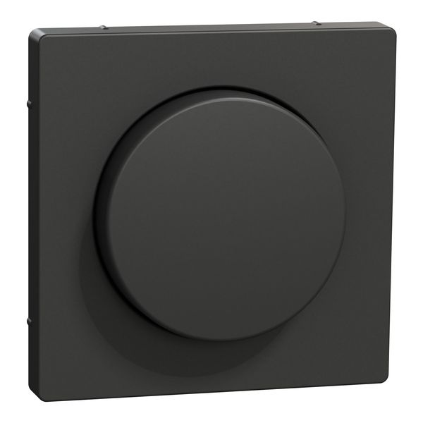 Central plate with rotary knob, anthracite, system design image 1