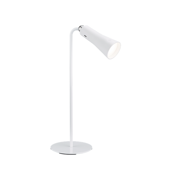 Maxi LED table lamp matt white rechargeable image 1