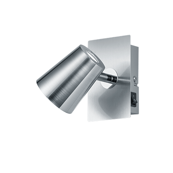 Narcos LED spotlight 1-pc brushed steel image 1