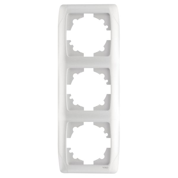 Carmen Accessory White Three Gang Frame image 1