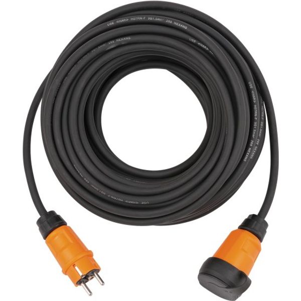 professionalLINE Extension Cable VN 2100 IP44, 25m black H07RN-F3G1,5 image 1