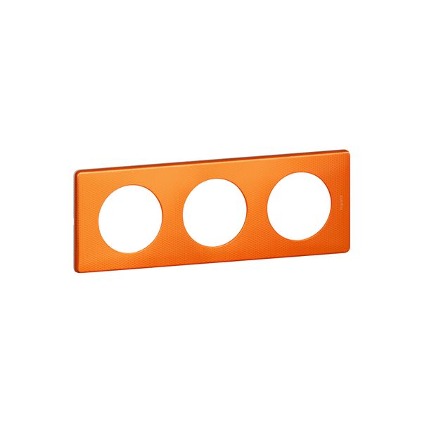 3 GANG PLATE ORANGE SNAKE image 1