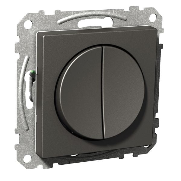 Exxact rocker switch round 2-circuits screwless anthracite image 3