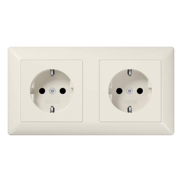 SCHUKO® socket for cable ducts 16 A / 25 AS1522BF image 1