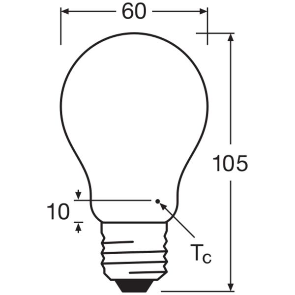 LED CLASSIC A DIM P 7.5W 827 Frosted E27 image 6