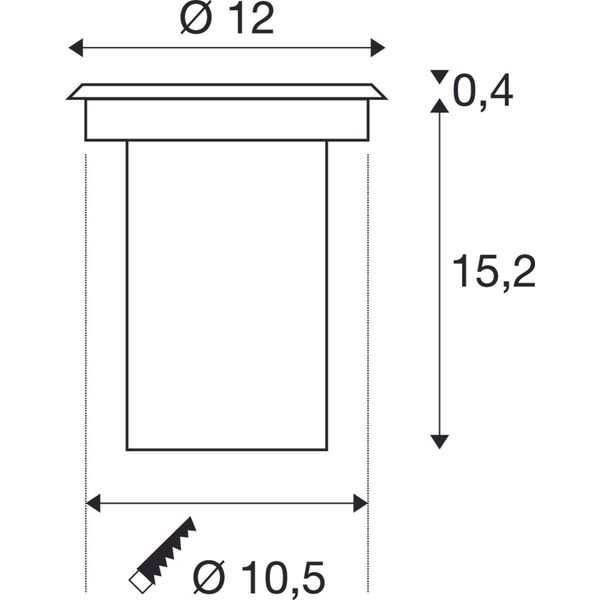 Solasto rec. floor luminaire, GU10, round, stainless steel image 2