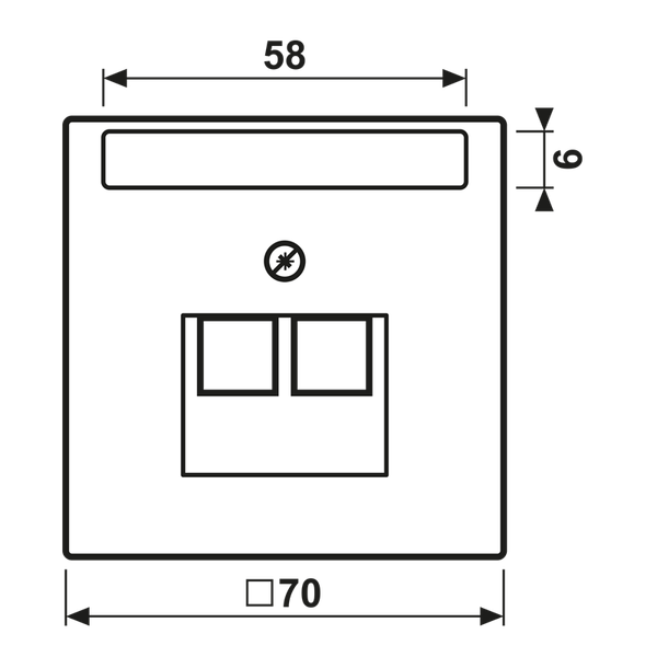 Centre pl.f mod. jack sockets LS969-2NAUAWW image 6