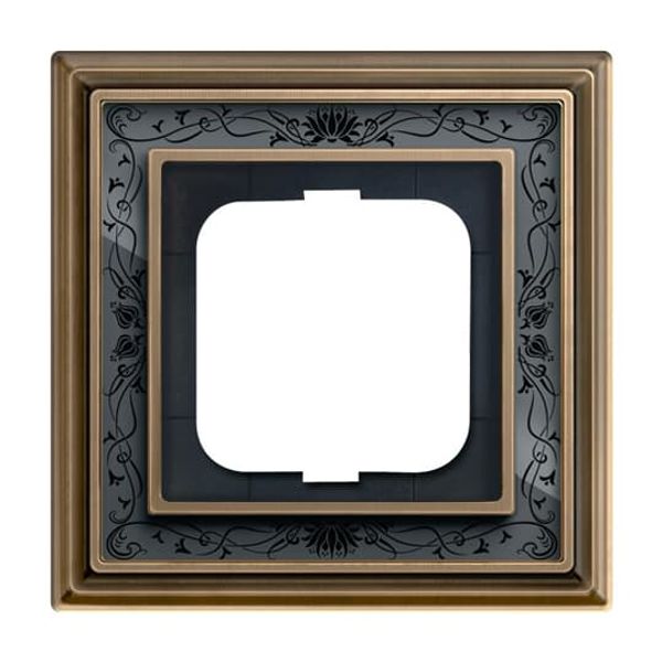 1722-843 Cover Frame Busch-dynasty® antique brass decor anthracite image 3