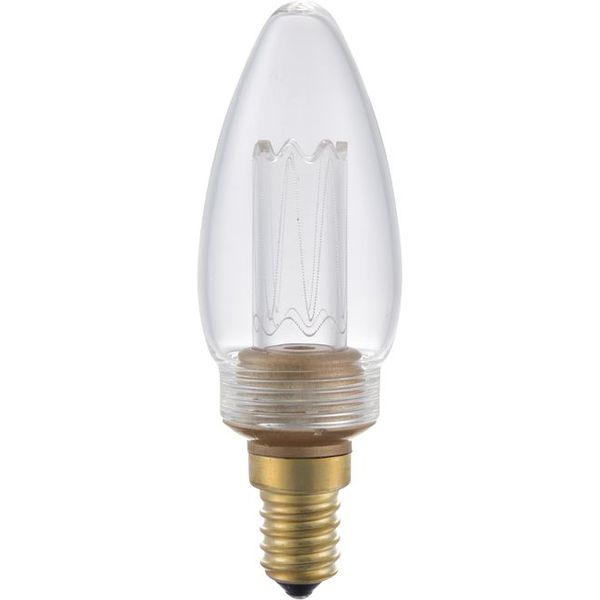 LED E14 Vintage Candle C35x103 230V 65Lm 2.5W 820 AC Clear Dim image 1