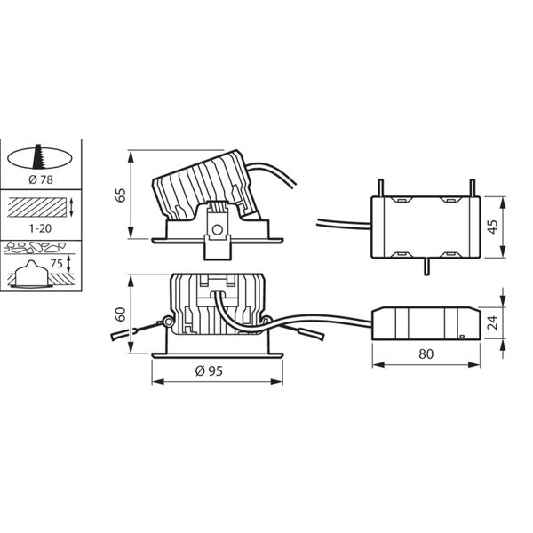 RS151B  LED9-WB-/830 D78 PSR PI6 WH image 2