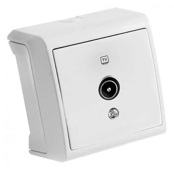 Vera White TV Socket Transitive (8-12-dB) image 1