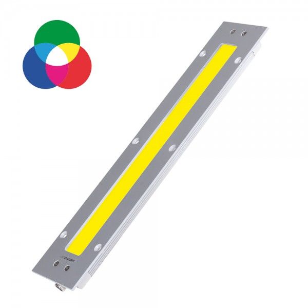 TUBELED_40 II integrated RGB-W Power, Frontblende 340 x 78mm, 100°, ~9W (R)/~2,5W (G)/~9W (B) + ~9,5W (W), M12-A, 24V DC image 1