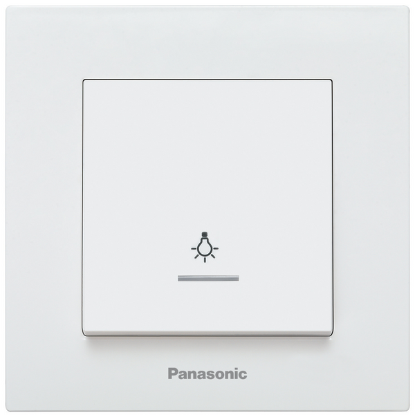 Karre Plus White (Quick Connection) Illuminated Light Switch image 1