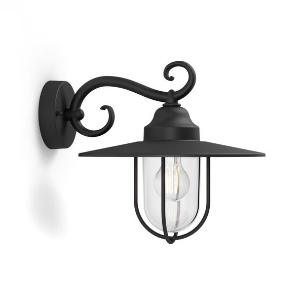 Pasture wall lantern black 1x60W 230V image 1