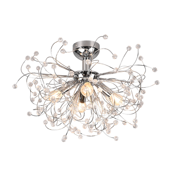 Gloria ceiling lamp 55 cm 4xE14 chrome image 1