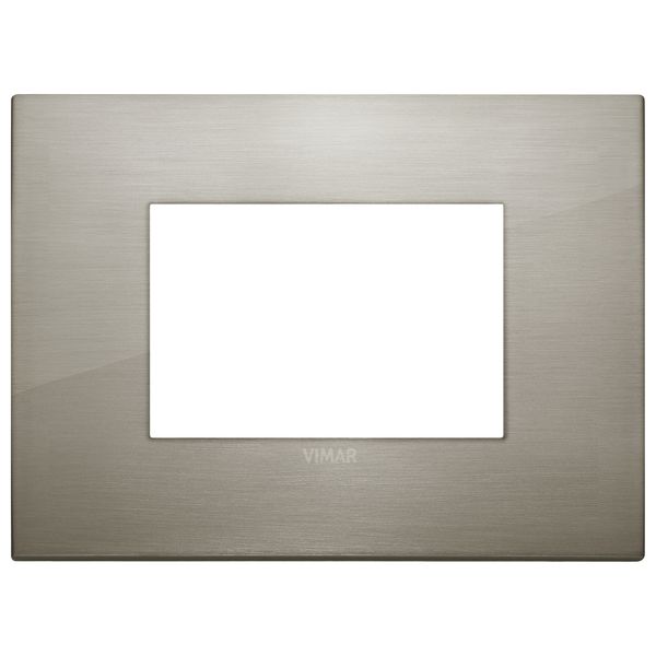 Classic plate 3M metal brushed inox image 1