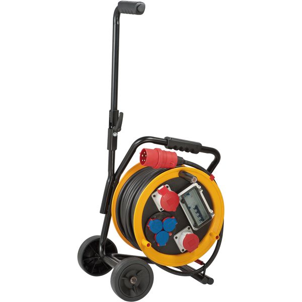 Brobusta CEE 2 FI IP44 cable reel with trolley 30m H07RN-F 5G4.0 image 1