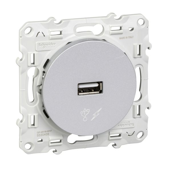 ODACE USB-OPLADER 5V DC ALUMINIUM image 1