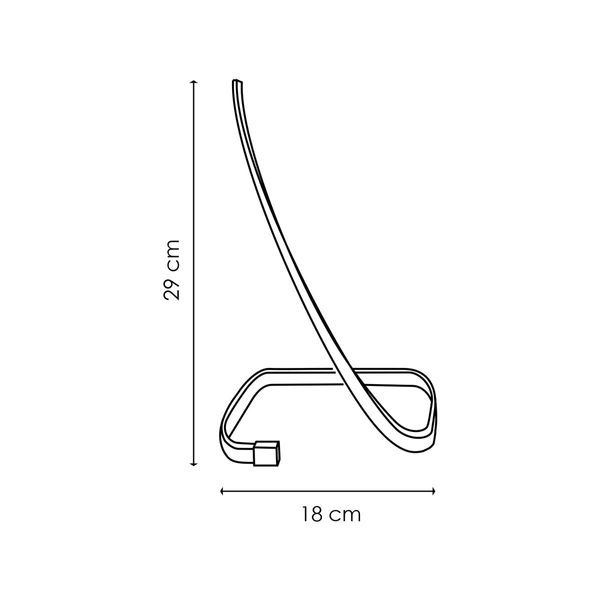 LED swirl table lamp ↕ 29,2 cm white image 4