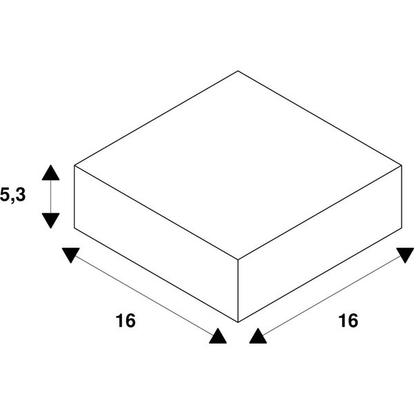 Numinos© XS mounting frame, square 160/70mm white image 2