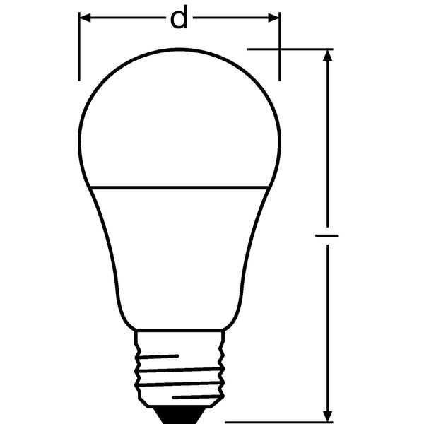 LED VALUE CLASSIC A 60 8.5 W/6500 K E27 image 2