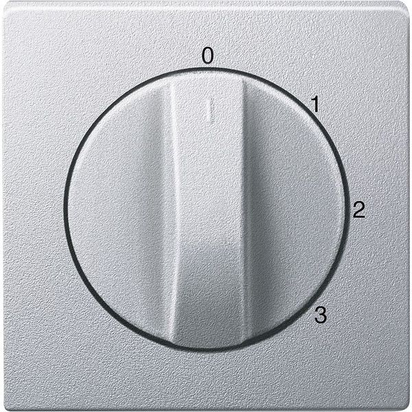 Central plate for three-stage rotary switch, aluminum, system M image 1