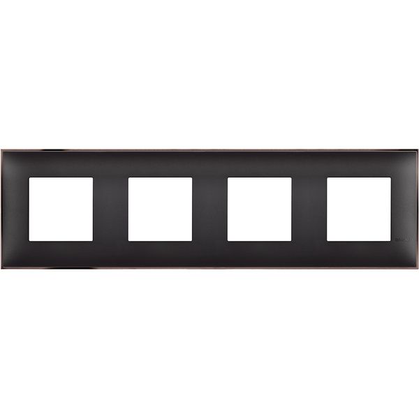 CLASSIA - cover plate 2x4P black nickel image 1