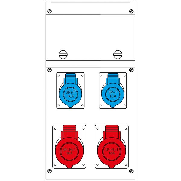 WALL BOX CABLE+SOCKET T2 image 1