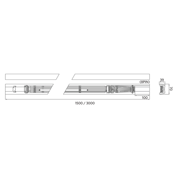 LEDTrunking Trunk 8 L15 End Part image 3