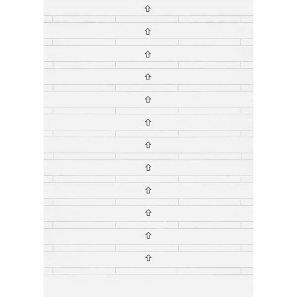 Labelling strips for switches, sock.-out.s, polar white, Artec/Trancent/Antique image 2