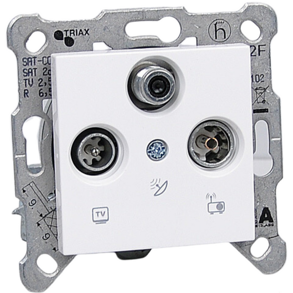 Novella-Trenda Silver Sat Socket Terminated (Sat-TV-Rd) image 1