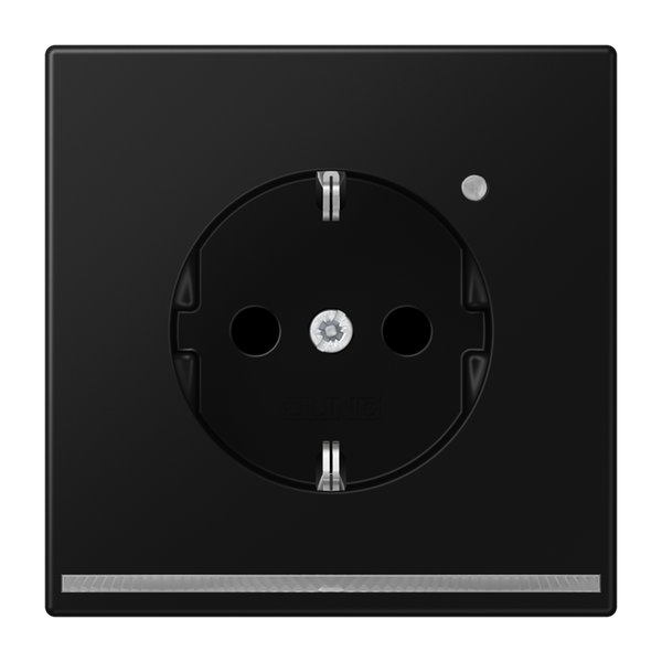 Schuko socket with LED pilot light LS1520-OSWMLNW image 1