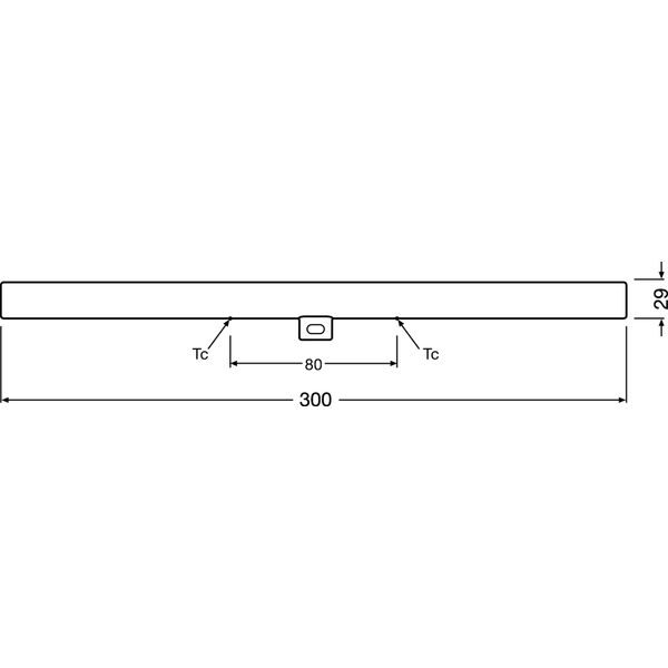 LEDinestra® DIM 3.1W 827 Frosted S14d image 4