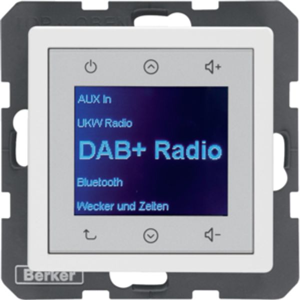 Radio Touch  UP DAB+, Bluetooth Q.x polar white velvety image 1