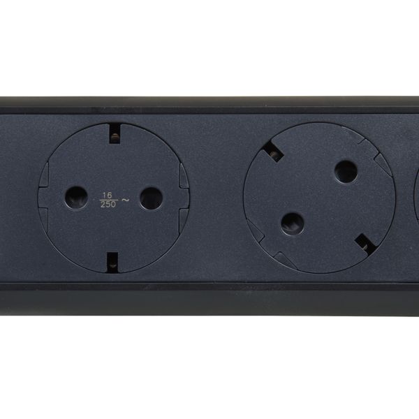 Legrand Swivel Power Strip 4x Socket, 3m Cable Black 694537 image 4