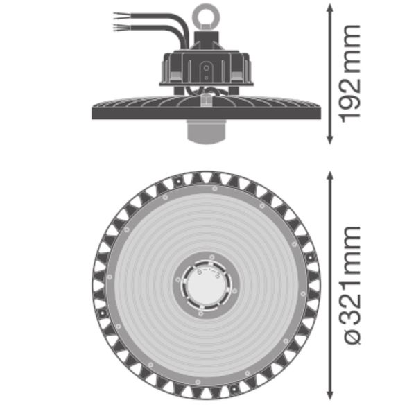 HIGH BAY SENSOR GEN 4 190W 840 110DEG IP65 image 13