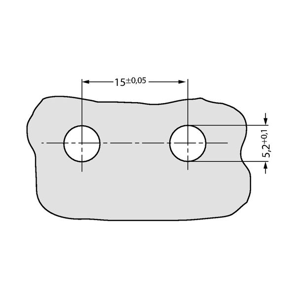 Male connector 3-pole 3-pole white image 2