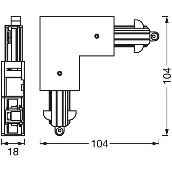 Tracklight accessories CORNER CONNECTOR BLACK image 9