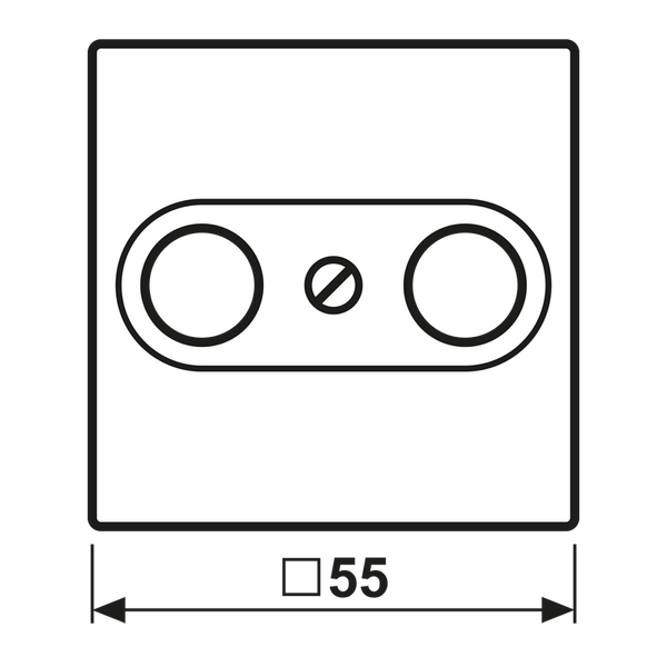 Centre plate for TV-FM-SAT socket A561PLTVWW image 4