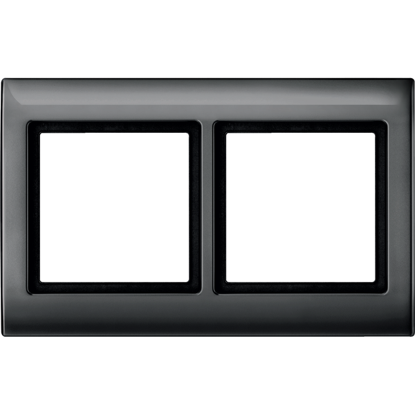 Aquadesign frame, 2-gang, anthracite image 4