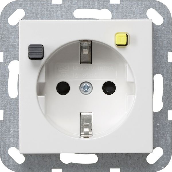 RCD-prot.sock. 30 mA SH System 55 p.white image 1