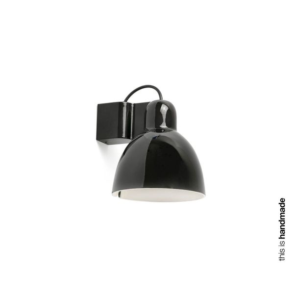 VENICE WALL LAMP BLACK ø160 1X E27 image 1