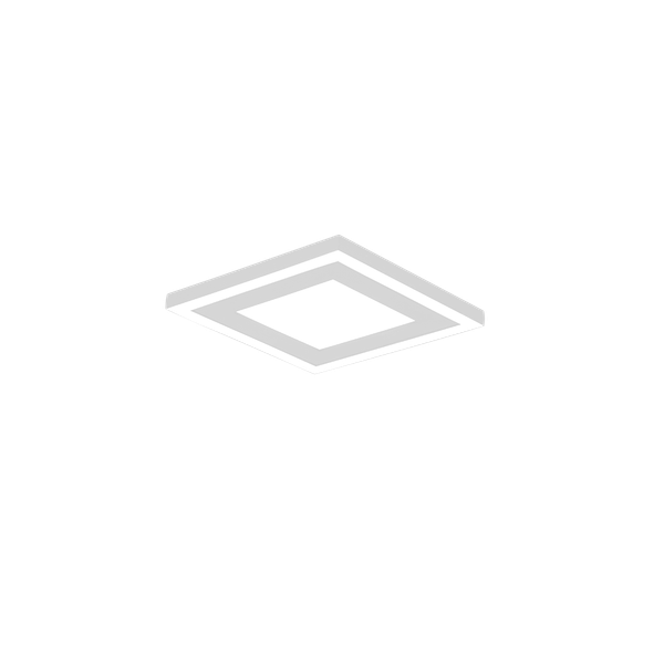 Carus LED ceiling lamp 20x20 cm matt white image 1