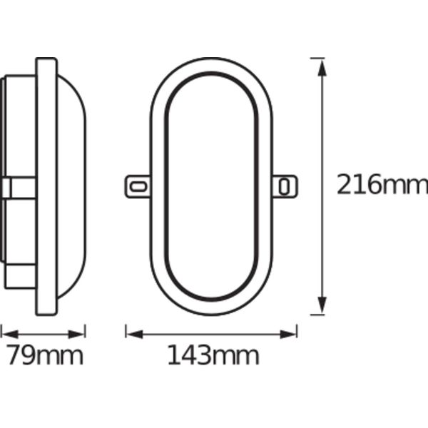 LED BULKHEAD 11W 4000K Black image 5